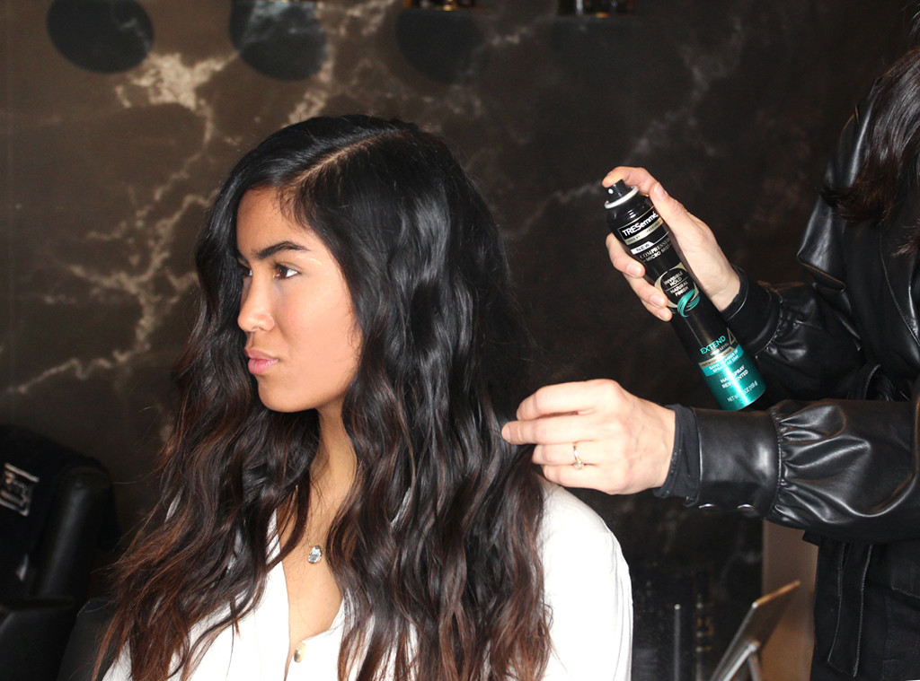 Tresemme Hair Tutorial, Spring Studios, 2019 NYFW, round 2, Step 4